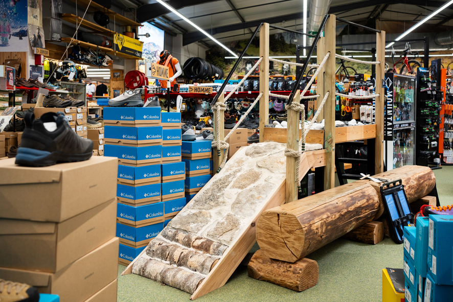 La zone de test chez Mountain Expert